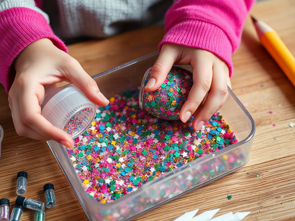 Children’s Craft Glitter With Safer Application Methods for Controlled, Low-Mess Projects