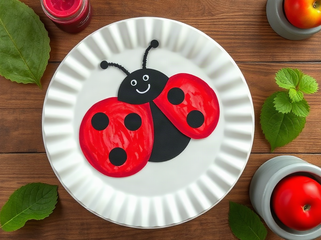 Paper Plate Ladybug Craft With Painted Details: Paint Order, Spot Placement, and Drying Time