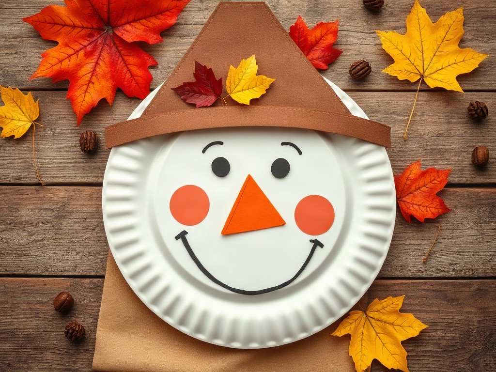 Paper Plate Scarecrow Craft for Fall Learning Through Shapes, Counting, and Storytelling