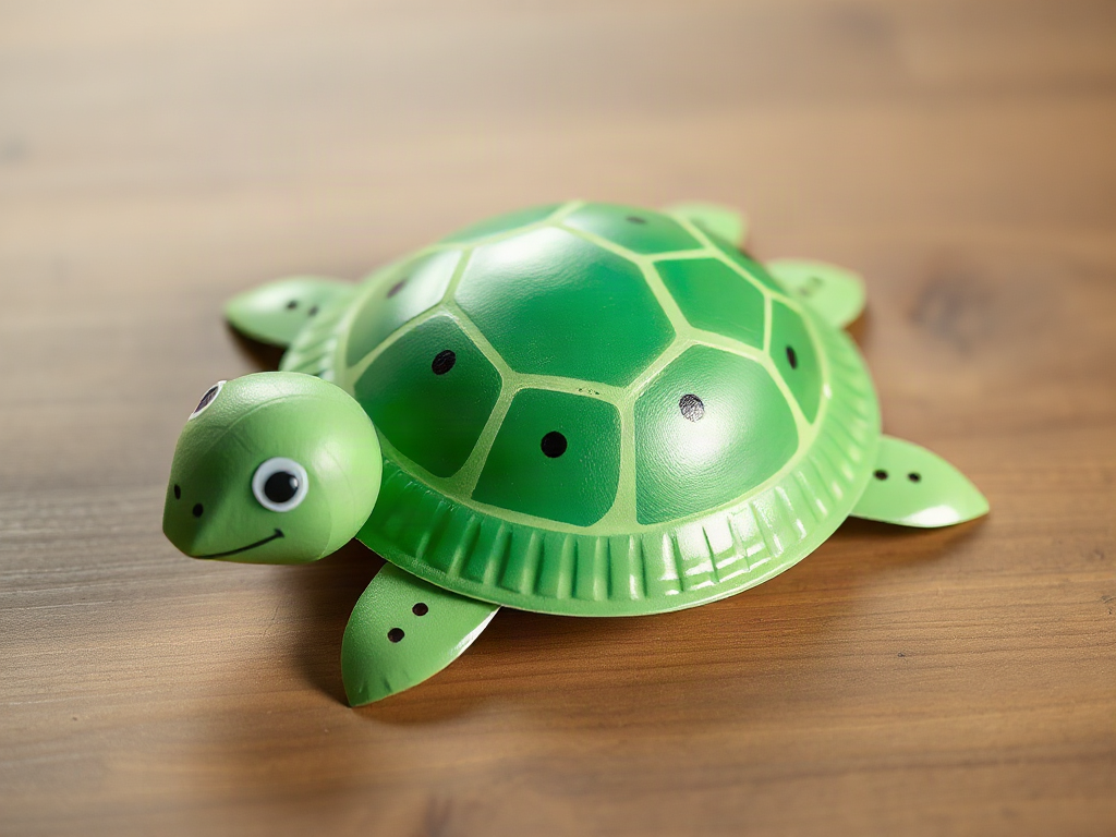 Paper Plate Turtle Craft for Preschool Children: Easy Assembly Steps and Shell Patterns